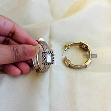 Load image into Gallery viewer, Cz Premium Moissanite Hoops Earrings