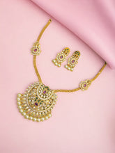 Load image into Gallery viewer, Simple kemp stone Cz Dainty Necklace set