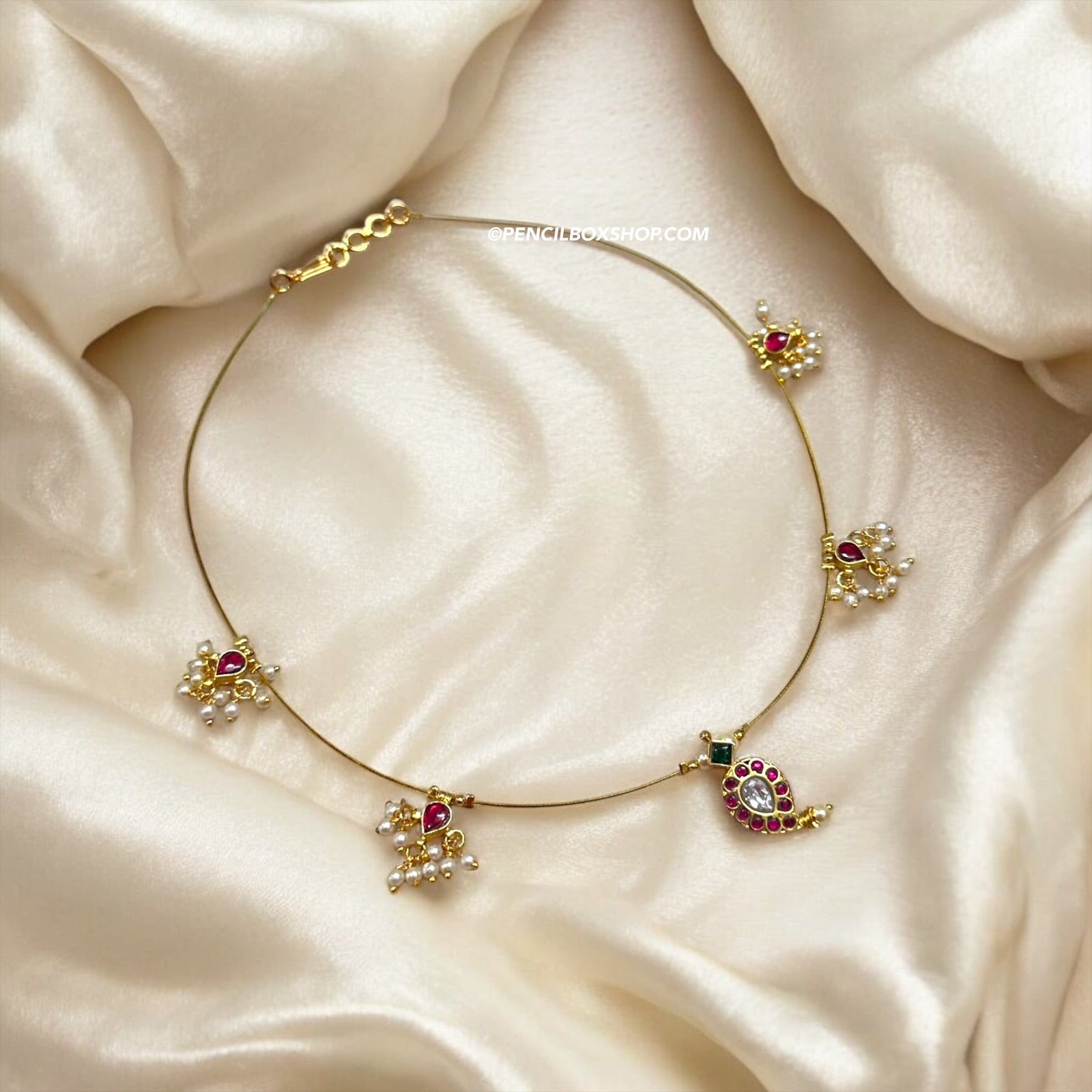 Mango Haram Pachi Haram Designs Invisible Multicolor Mango Shape