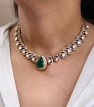 Load image into Gallery viewer, Classy New Victorian American Diamond twisted necklace set