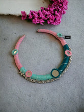 Load image into Gallery viewer, Handmade Thread Mirror Hasli Necklace