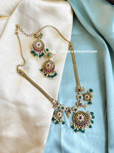 Load image into Gallery viewer, Kemp Stone Cz Chain Simple Necklace set