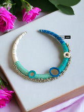 Load image into Gallery viewer, Handmade Thread Mirror Hasli Necklace