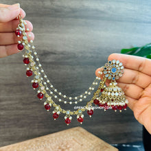 Load image into Gallery viewer, Mirror Jhumka Set with Sahara