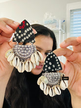 Load image into Gallery viewer, Fabric Handmade Shell Earrings