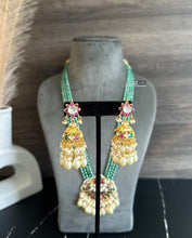 Load image into Gallery viewer, Exclusive Pachi Kundan Designer Premium Long Pearl necklace set

