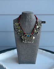 Load image into Gallery viewer, German Silver Afghani  Mirror ghungroo Necklace
