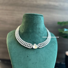 Load image into Gallery viewer, Lyra White svarovski Crystal American Diamond Premium Necklace set