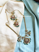 Load image into Gallery viewer, Kemp Stone Cz Chain Simple Necklace set