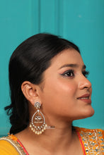 Load image into Gallery viewer, Premium Tayani 22k Gold Plated Drop Jhumka Dangling Earrings
