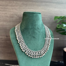 Load image into Gallery viewer, German silver dainty silver beads ghungroo Necklace