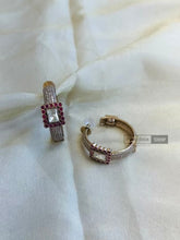 Load image into Gallery viewer, Cz Premium Moissanite Hoops Earrings