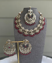 Load image into Gallery viewer, Mirror Beads necklace set with maangtikka