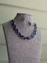 Load image into Gallery viewer, American diamond Swarovski Inspired Dainty necklace set