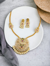 Load image into Gallery viewer, Simple kemp stone Cz Dainty Necklace set