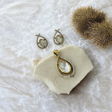 Load image into Gallery viewer, 22k Gold plated Tayani Simple dainty Pendant set