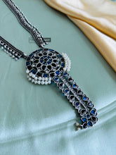 Load image into Gallery viewer, German silver Long Pendant necklace