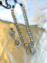 Load image into Gallery viewer, Multiple colors-Ramji Peacock German silver Dual Tone Premium Long Statement Necklace set