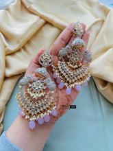 Load image into Gallery viewer, Tayani pink long statement Elephant Earrings