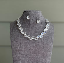 Load image into Gallery viewer, American diamond Swarovski Inspired Dainty necklace set