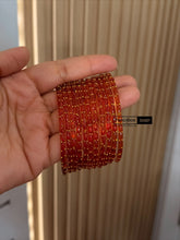 Load image into Gallery viewer, Navratri 7 color Glass Bangle Combo SET