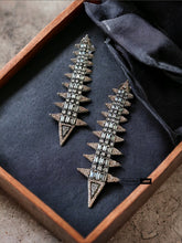 Load image into Gallery viewer, American diamond cz Long dangling earrings