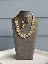 Load image into Gallery viewer, Pearl Kemp Stone Layered Simple Necklace set