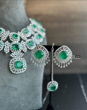 Load image into Gallery viewer, Alia bhatt American diamond Cz necklace choker set