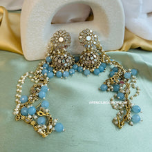 Load image into Gallery viewer, Mirror Jhumka Set with Sahara