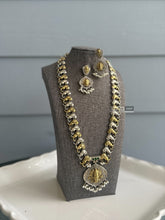Load image into Gallery viewer, Multiple colors-Ramji Peacock German silver Dual Tone Premium Long Statement Necklace set