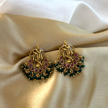 Load image into Gallery viewer, Multiple colors-Krishna Studs Small Pearl Earrings Temple Jewelry