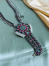 Load image into Gallery viewer, German silver Long Pendant necklace