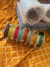 Load image into Gallery viewer, Full SET Glass Kashmiri bangle set