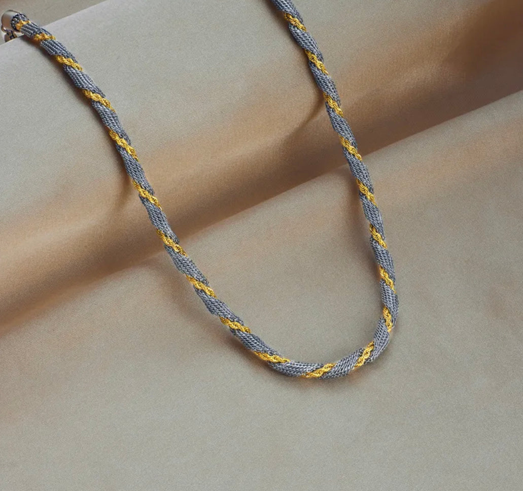 18k gold plated Titanium stainless  steel necklace chain IDW