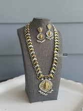 Load image into Gallery viewer, Multiple colors-Ramji Peacock German silver Dual Tone Premium Long Statement Necklace set