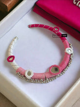 Load image into Gallery viewer, Handmade Thread Mirror Hasli Necklace