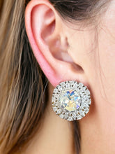 Load image into Gallery viewer, White Crystal Certified American diamond Stud earrings

