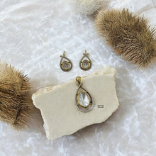 Load image into Gallery viewer, 22k Gold plated Tayani Simple dainty Pendant set