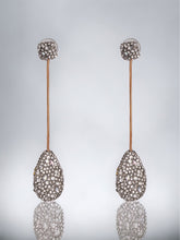 Load image into Gallery viewer, White silver Long dangling party earrings IDW