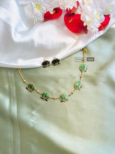 Load image into Gallery viewer, TRENDING enamel Meenakari Lotus Golden Necklace set