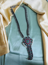 Load image into Gallery viewer, German silver Long Pendant necklace