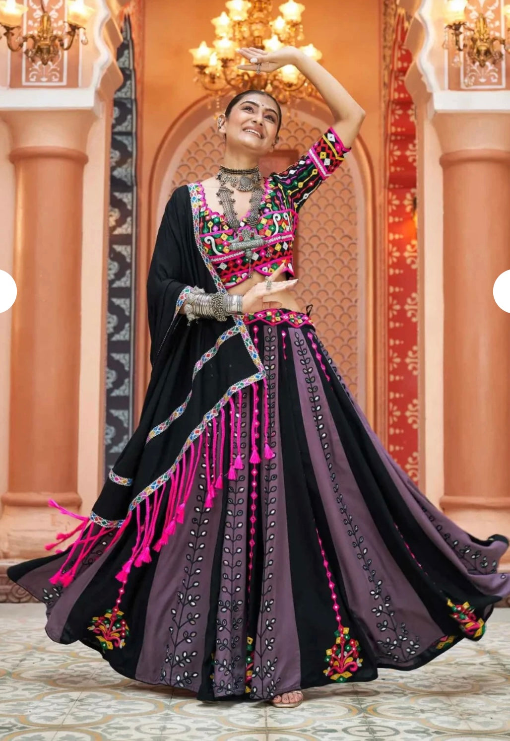 Multicolor Navratri Lehenga Choli