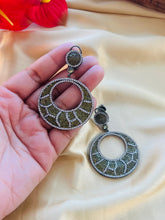 Load image into Gallery viewer, American diamond Invisible setting chandbali Earrings