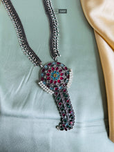 Load image into Gallery viewer, German silver Long Pendant necklace