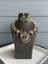 Load image into Gallery viewer, Multiple colors-German silver Ganesha Dual Tone Heavy Statement Necklace set