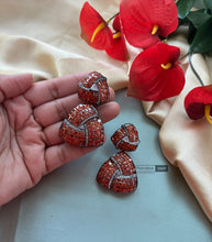 Load image into Gallery viewer, American diamond Invisible setting Dangling Earrings