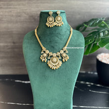 Load image into Gallery viewer, Kemp Stone Cz Chain Simple Necklace set