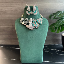 Load image into Gallery viewer, American Diamond Bird Baroque designer Necklace set