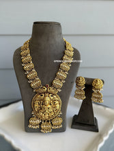 Load image into Gallery viewer, Heavy Haram Lakshmi ji Elephant Kundan Statement premium Long Necklace set
