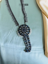 Load image into Gallery viewer, German silver Long Pendant necklace